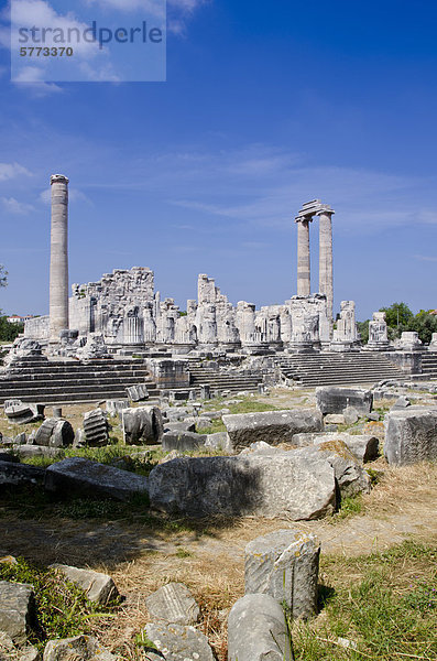 Didyma  einer antiken Ionischen Heiligtum  in modernen Didim (Türkei)  der Tempel des Apollon  der Didymaion enthält.