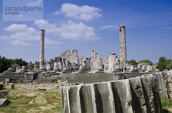 Didyma  einer antiken Ionischen Heiligtum  in modernen Didim (Türkei)  der Tempel des Apollon  der Didymaion enthält.