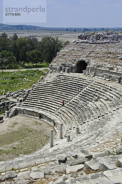 Amphitheater in Milet  eine antike Stadt an der Westküste der Türkei in Zentralanatolien