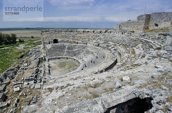 Amphitheater in Milet  eine antike Stadt an der Westküste der Türkei in Zentralanatolien