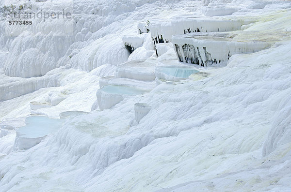 Wasser fließen Veranda Mineral Süden links Türkei