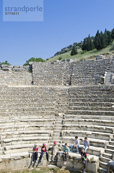 Theater in Ephesus  eine antike Stadt  und später eine römische Stadt  an der West Küste Kleinasiens  in der Nähe von heutigen Selçuk  Izmir  Türkei