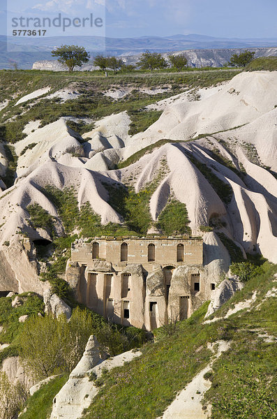Landschaftsformen in Kappadokien  auch Capadocia  Zentralanatolien  weitgehend in der Nev_ehir Provinz  Türkei