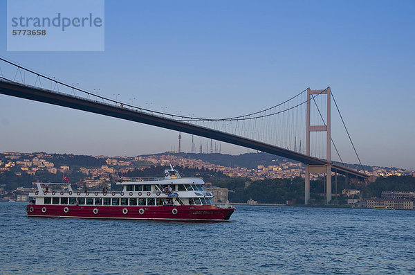 Brücke Bosporus Istanbul Sekunde Türkei