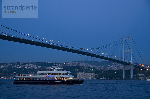 Brücke Bosporus Istanbul Sekunde Türkei