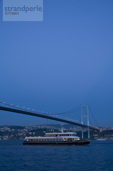 Brücke Bosporus Istanbul Sekunde Türkei