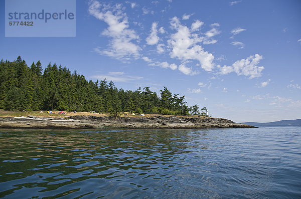 Ruckle Provincial Park  aus Swanson Kanal  Saltspring Island  British Columbia  Kanada