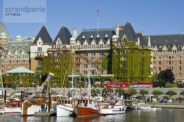 Jährliche Classic Boat Festival  das Fairmont Empress Hotel  Victoria  British Columbia  Kanada