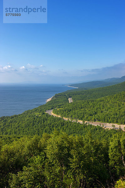 Blick vom Cape Smokey  Cabot Trail  Cape Breton  Nova Scotia  Kanada