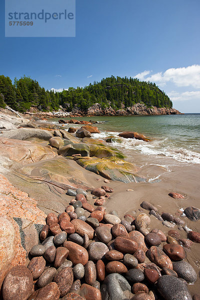 Schwarze Brook Beach  Cape-Breton-Highlands-Nationalpark  Nova Scotia  Kanada
