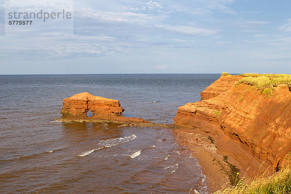 Erosion des Cliff  Cape Egmont  Prince Edward Island  Kanada