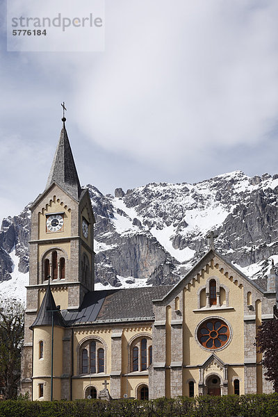 Evangelische Kirche in Ramsau am Dachstein  Obersteiermark  Steiermark  Österreich  Europa  ÖffentlicherGrund