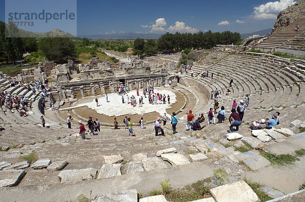 Römisches Theater  antike Stadt Ephesos  Efes  Türkei  Westasien