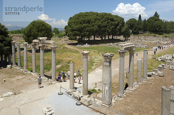 Die antike Stadt Ephesos  Efes  Türkei  Westasien