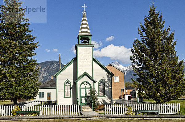St. Antonius Kirche  Fort Steele Heritage Town  Kootenay Region  British Columbia  Kanada
