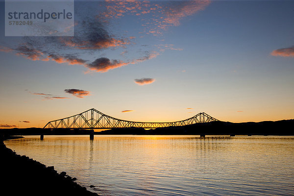 J.c. Van Horne Brücke Kreuzung zwischen Campbellton und Pointe-À-la-Croix  Québec  Campbellton  Acadian Küste  New Brunswick  Kanada