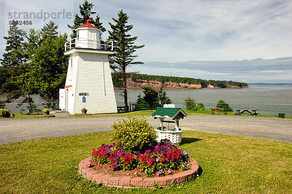 Waldon Leuchtturm  Bucht von Fundy  Nova Scotia  Kanada