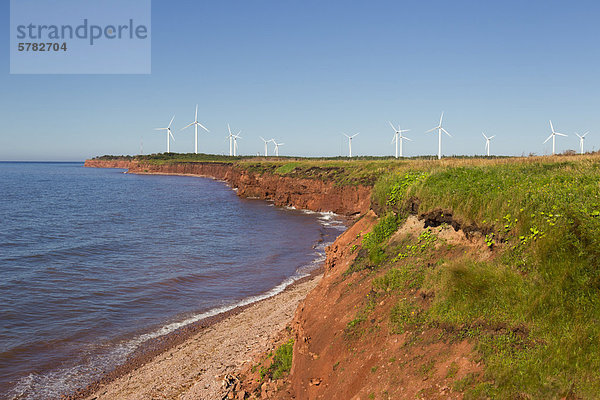 Windturbine Windrad Windräder Prüfung Wind Norwegen Kanada Nordkapp Prince Edward Island