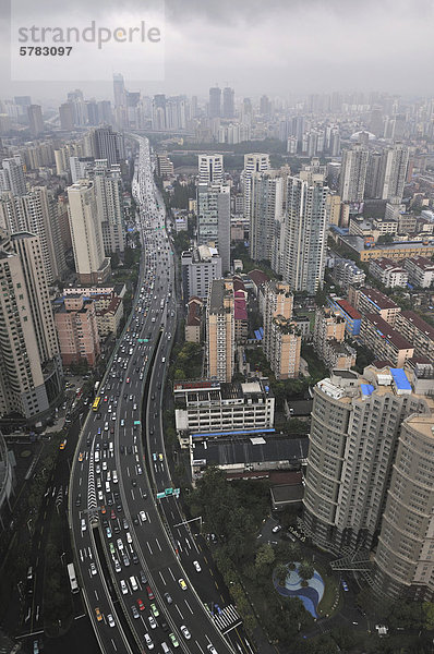 Hotel Ansicht China Asien Innenstadt Shanghai