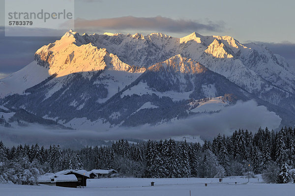 Wilder Kaiser  Reit im Winkl  Chiemgau  Bayern  Deutschland  Europa