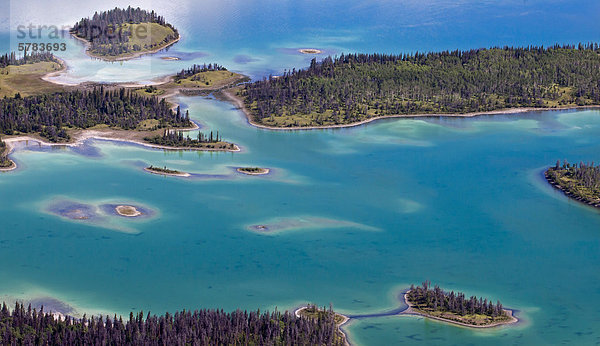 Luftaufnahmen über der Cariboo Region British Columbia Kanada