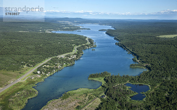 Luftaufnahmen über der South Cariboo Chilcotin Region British Columbia Kanada