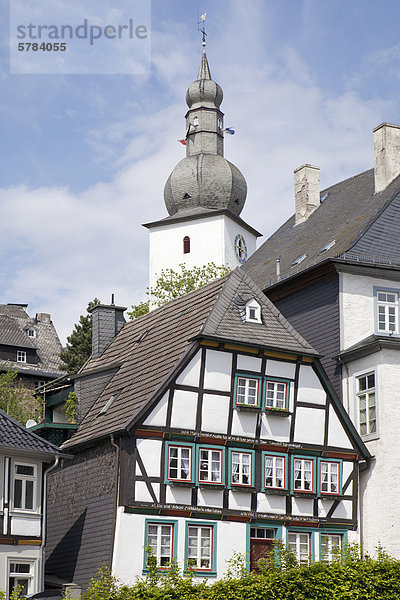 Glockenturm Europa Altstadt Fachwerkhaus Belfried Deutschland
