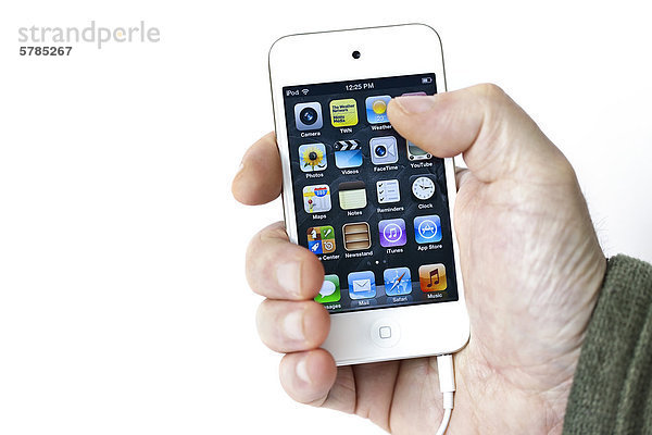 Apple Ipod Touch  Touchscreen und apps  Nahaufnahme