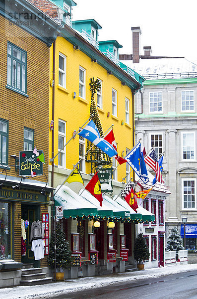 Erbe kommerzielle Gebäude in der alten Quebec  Kanada