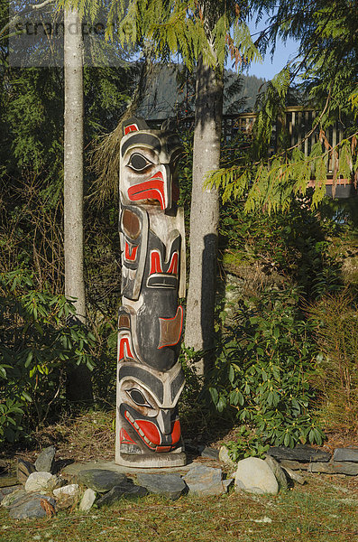 Totem Pole  Port Renfrew  Vancouver Island  British Columbia  Kanada