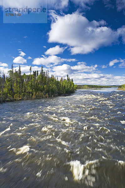 Fischotter Stromschnellen entlang der Churchill River  nördlichen Saskatchewan  Kanada