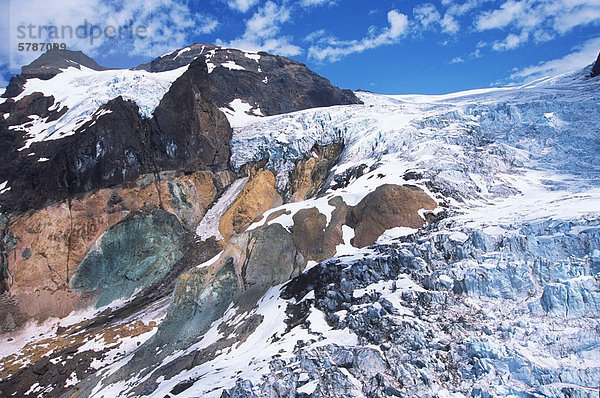 Küste Gebirge  Klinaklini Gletscher Schmelzwasser  British Columbia  Kanada.
