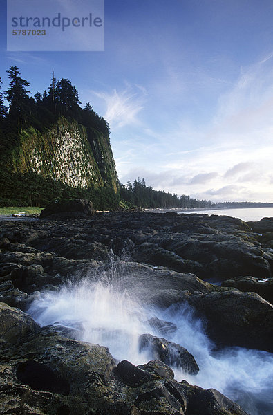 abschleppen Hügel Insel Queen Charlotte Islands British Columbia Kanada Abenddämmerung