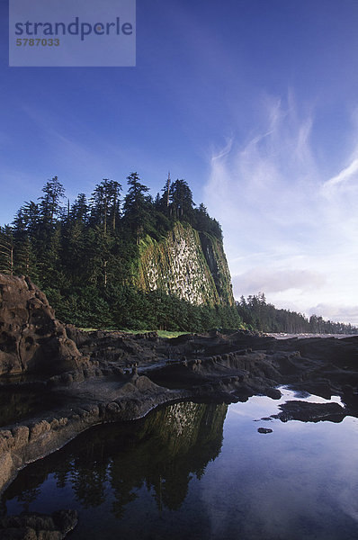 abschleppen Hügel Insel Queen Charlotte Islands British Columbia Kanada Abenddämmerung