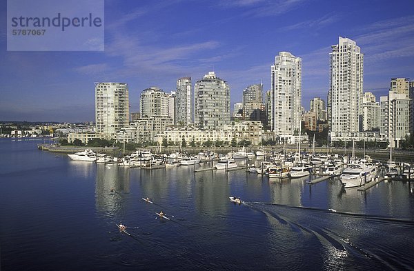 Brücke Bach Ansicht Eigentumswohnung unaufrichtig British Columbia Kanada Vancouver