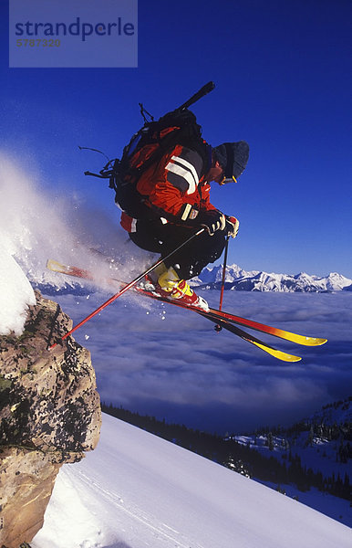 Frische über treten Skisport Urlaub Gesichtspuder