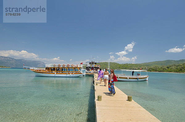 Tourist Boot Ägäisches Meer Ägäis Türkei