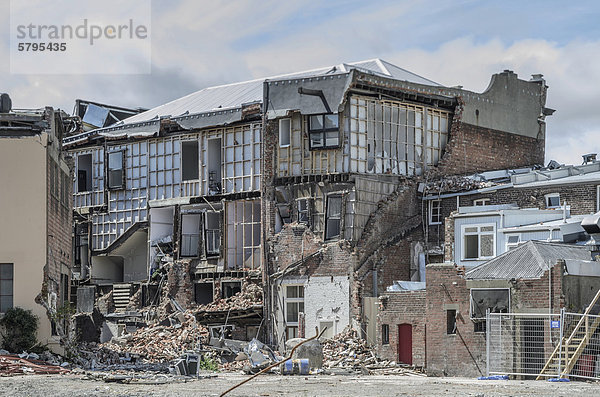 Wohnhaus Stadt rauh Vernichtung neuseeländische Südinsel Christchurch Erdbeben Neuseeland