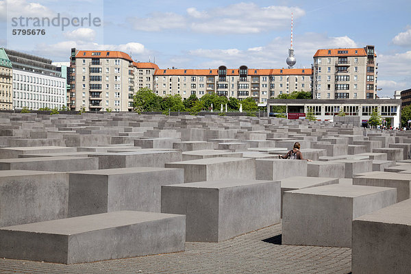 Holocaust-Denkmal  Denkmal für die ermordeten Juden Europas  Berlin  Deutschland  Europa
