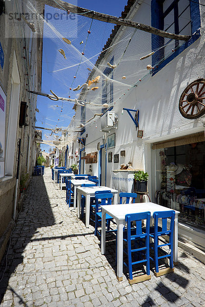 Restaurants in der Altstadt  Zeytineli Köyü  Alacati  Izmir  Türkei  Asien