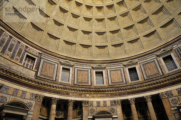 Kuppel des Pantheon  Rom  Italien  Europa