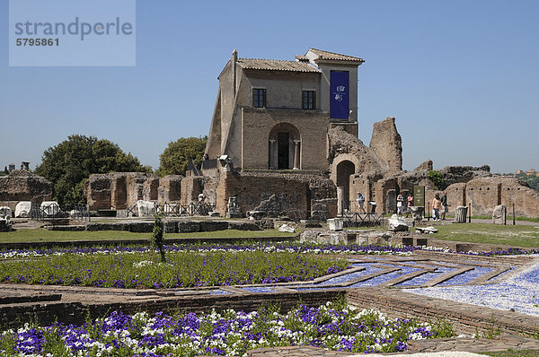 Flavian-Palast  Palatinhügel  Rom  Italien  Europa