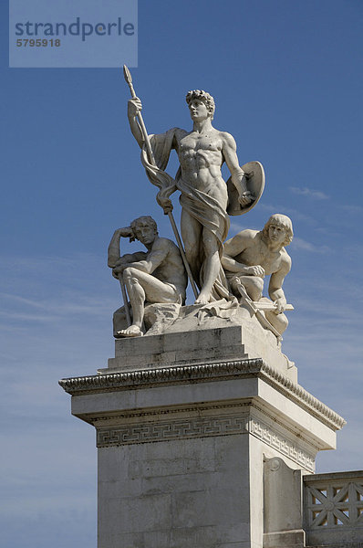 Denkmal für Vittorio Emanuele II  Detail  Piazza Venezia  Rom  Italien  Europa