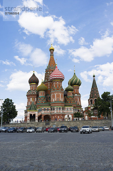 Basilius-Kathedrale  Moskau  Russland  Eurasien  Europa