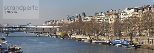 Ufer der Seine  Paris  Frankreich