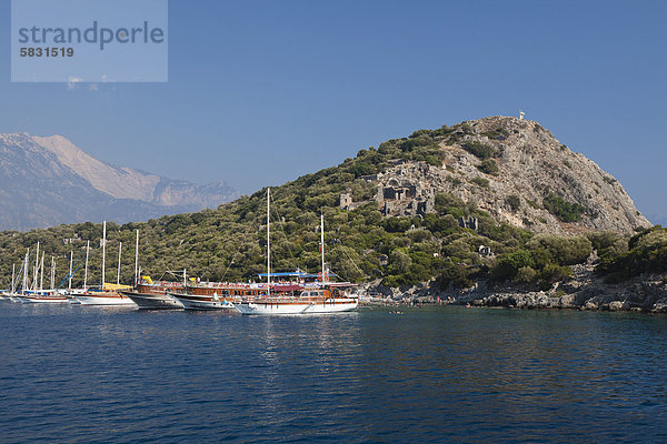 Reise Boot Insel Fethiye Mittelmeer Türkei lykischen Küste