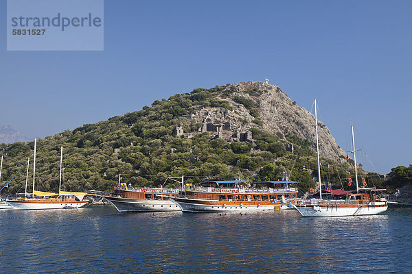 Reise Boot Insel Fethiye Mittelmeer Türkei lykischen Küste