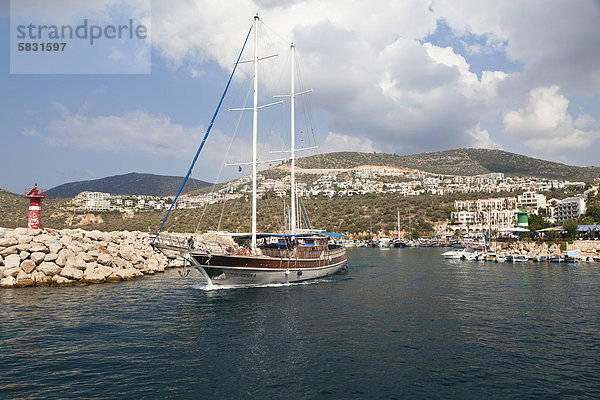 Europa Jachthafen Mittelmeer Türkei lykischen Küste