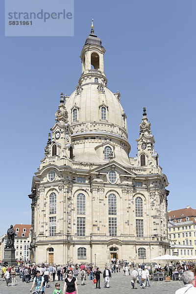 Frauenkirche  Dresden  Sachsen  Deutschland  Europa