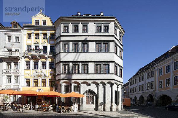 Altes Waagehaus  Untermarkt  Görlitz  Oberlausitz  Lausitz  Sachsen  Deutschland  Europa  ÖffentlicherGrund